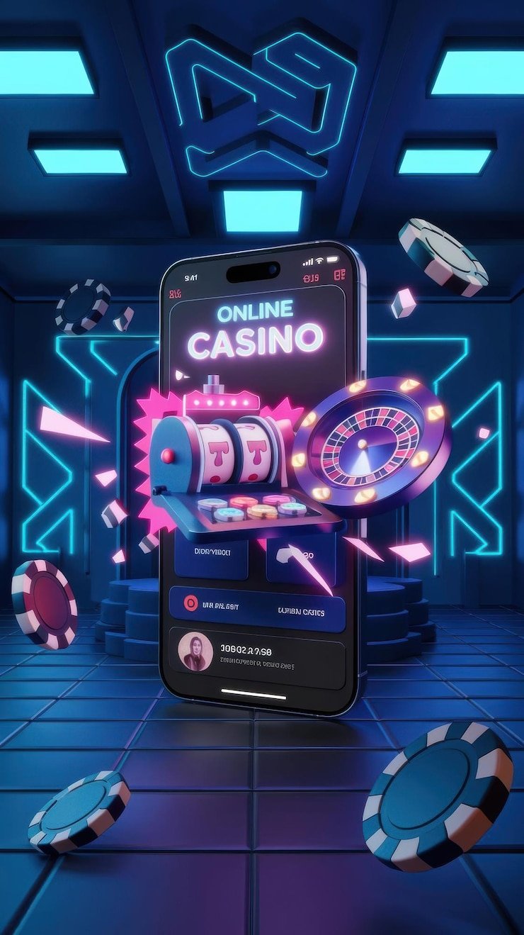 Halaman depan aplikasi Android cmbet dengan menu utama